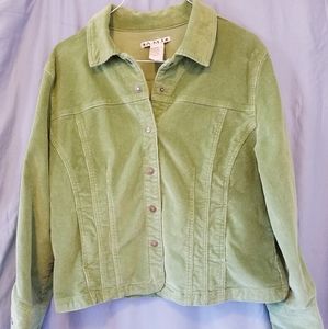 A.M.I. Corduroy Jacket size XL color Green